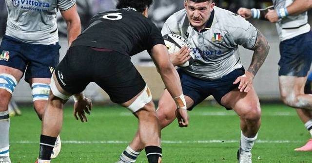 Italy prop Riccioni gets 2-week ban for sideline red card in Nations Championship rugby test