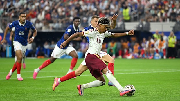 Yamal in action against France in the semi-final