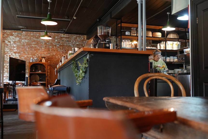 Inside of a small pub in a heritage building.