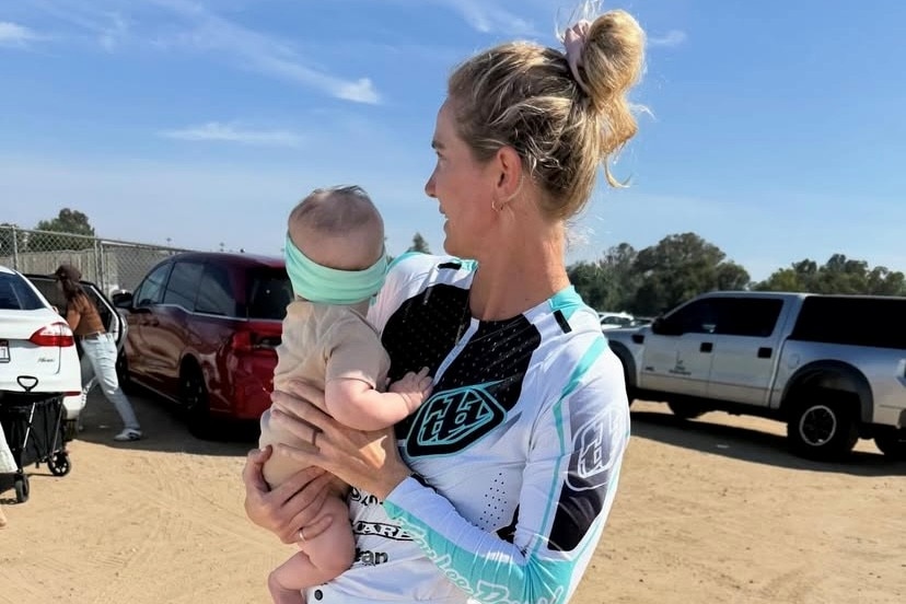 Lauren Reynolds holds baby Royce