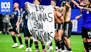 British government urges FIFA to take action against Argentina over Falklands banner