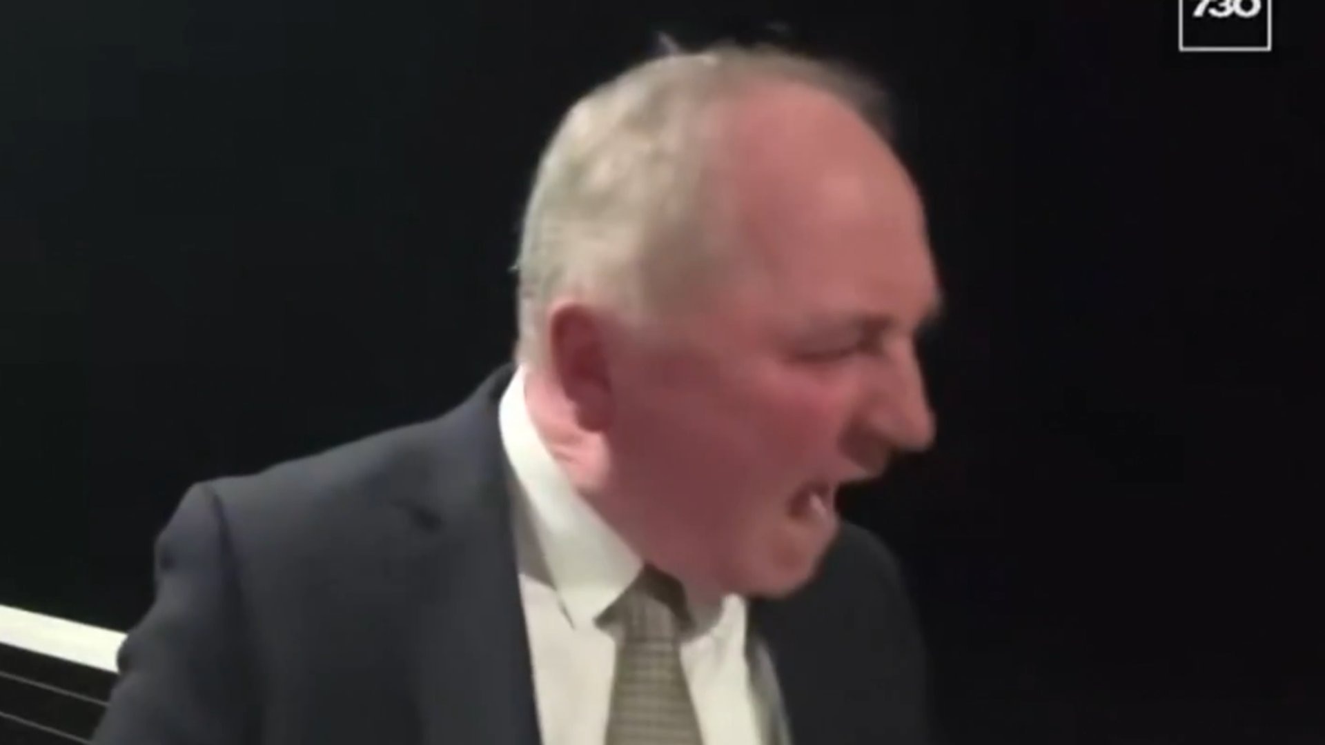 Barnaby Joyce jokes his dog wanted to defend him from Sarah Ferguson during ABC outburst