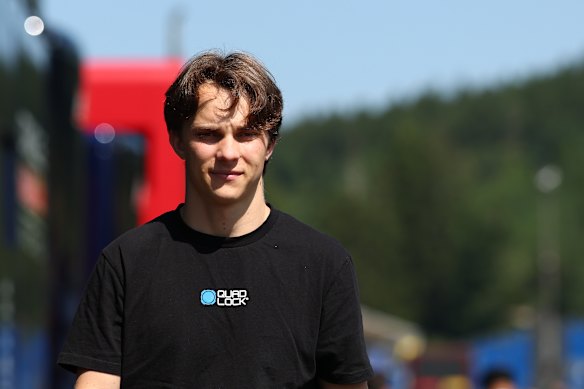 Oscar Piastri in Belgium, where he opened up on his future in Formula 1.