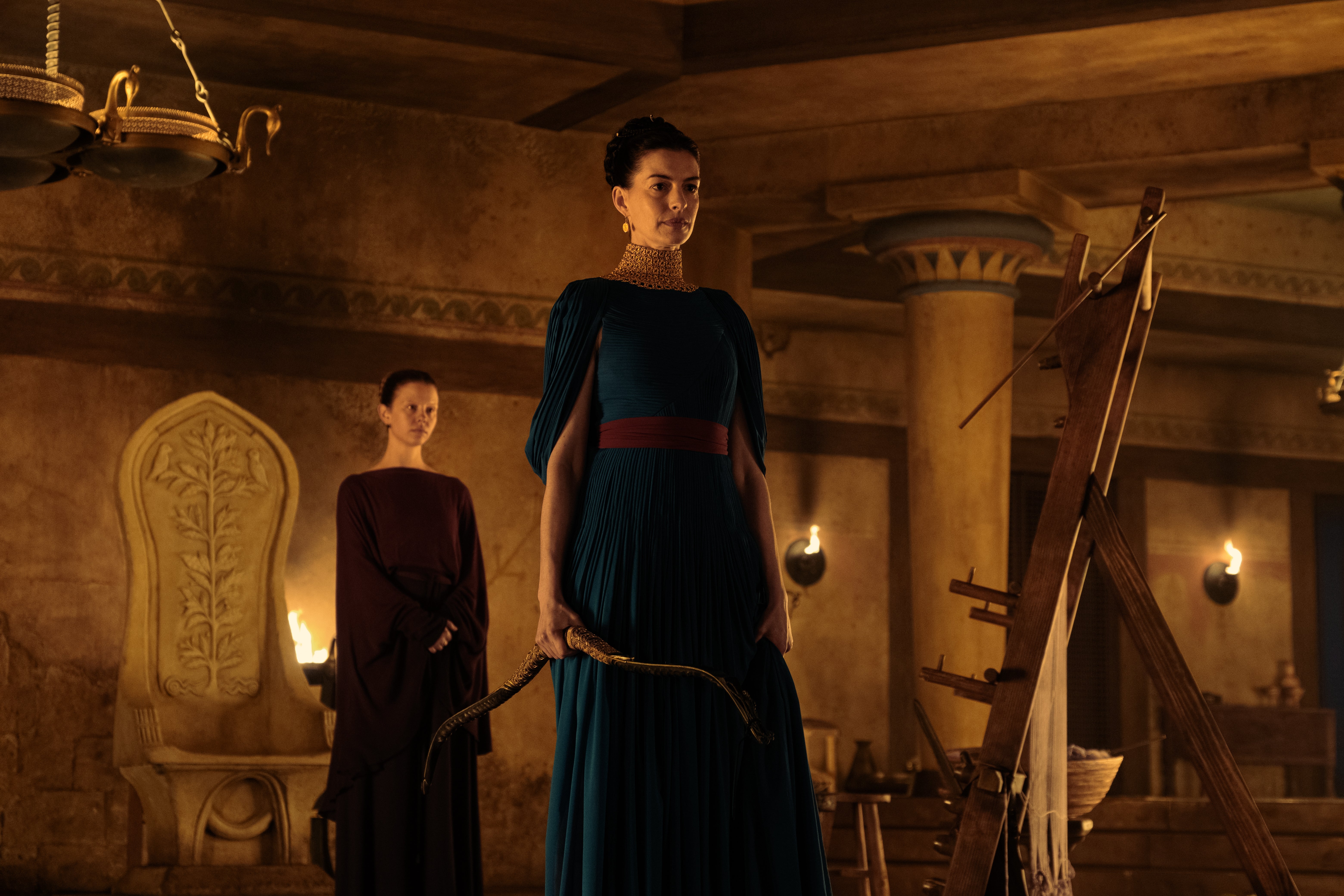 Anne Hathaway as Penelope in The Odyssey.