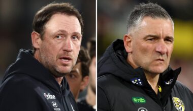 AFL 2026: Carlton cuts list of coaching candidates with Josh Fraser in mix, Adem Yze under pressure at Richmond, Bobby Hill set to leave Collingwood