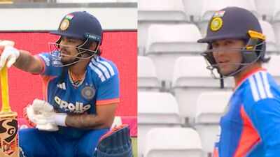 Watch: 'Kya kar raha hai yaar?' -  Abhishek Sharma left frustrated after mix-up with Ishan Kishan