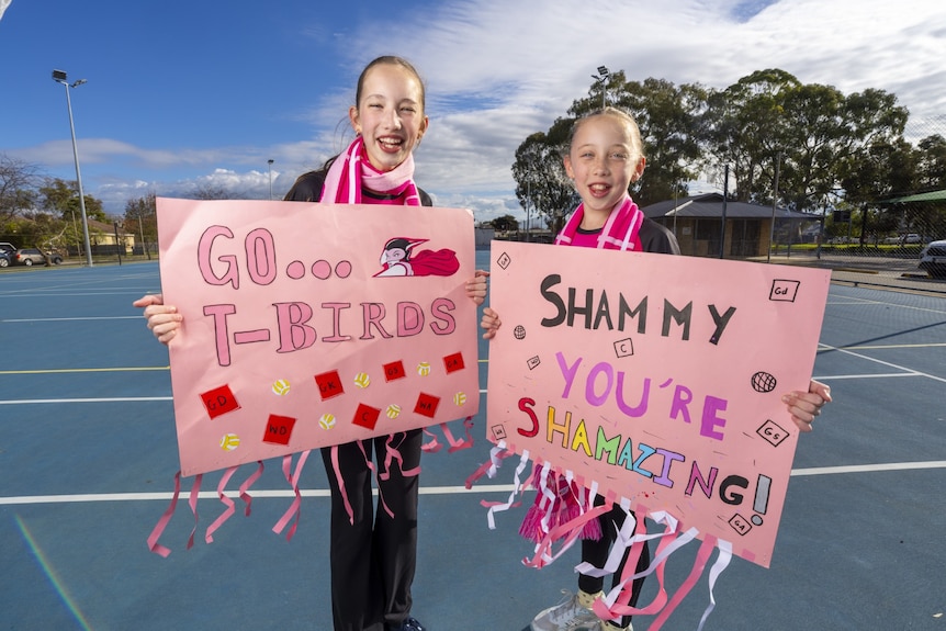 Supporters of the Adelaide Thunderbirds.