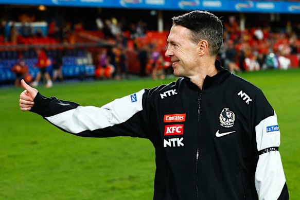 Craig McRae is enjoying and encouraging his team’s aggressive approach.