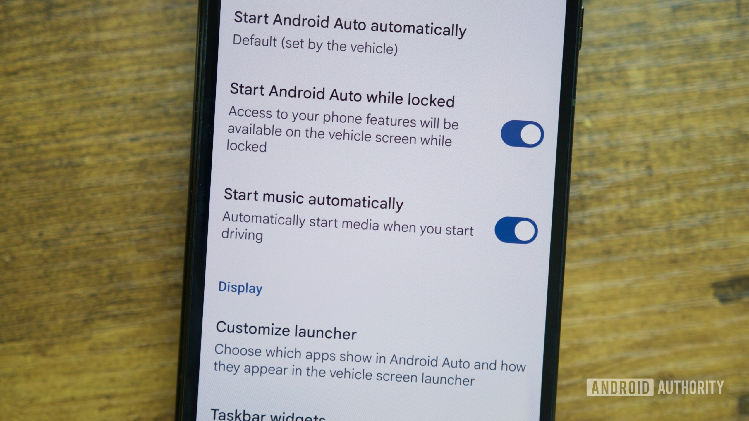 android auto start music auto setting Music playback settings for Android Auto.