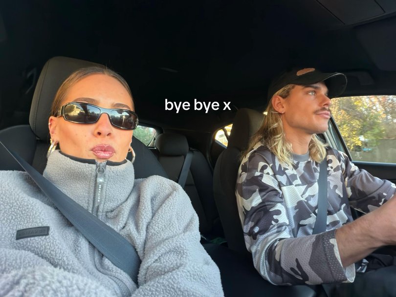 Tahlia captioned one post ‘bye bye’. 