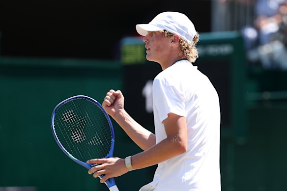 Cruz Hewitt is making a big impression at Wimbledon this week.