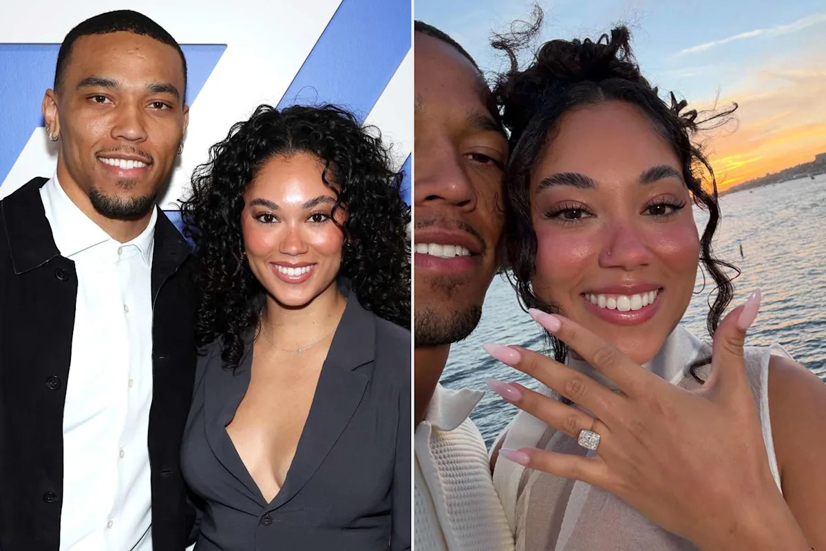 NFL Star Amon-Ra St. Brown Engaged to Longtime Love Brooklyn Adams After Romantic Yacht Proposal