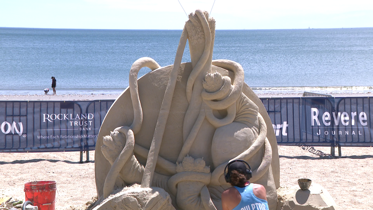 Sand sculptors from around the world compete in Revere