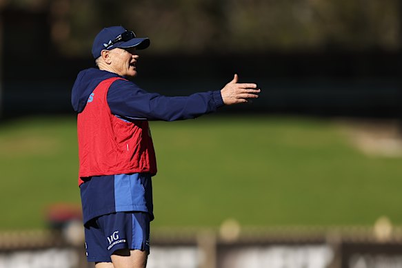 Wallabies coach Joe Schmidt address his squad ahead of Saturday’s Test against Ireland in Sydney.