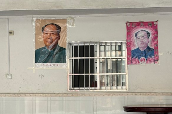 Portraits of Mao Zedong are a common sight in the homes of older residents in parts of rural China.