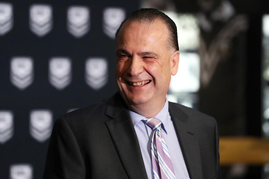 Peter V'landys smiles