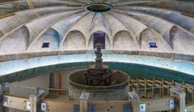 an unused wastewater facility turns into a public cultural hub in korea