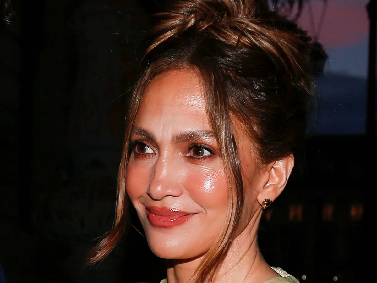 Jennifer Lopez Reportedly Arrives at Taylor Swift's Wedding in a Theatrical Black Ballgown