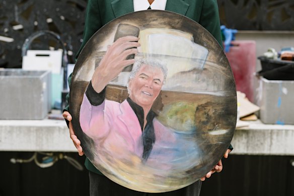 Angel Sadik’s portrait of Education and Arts Minister John-Paul Langbroek.