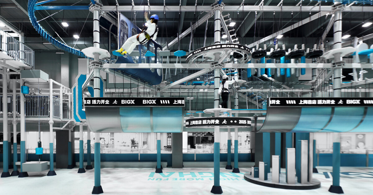 BIGX super sports playground shapes a digital landscape through steel and light