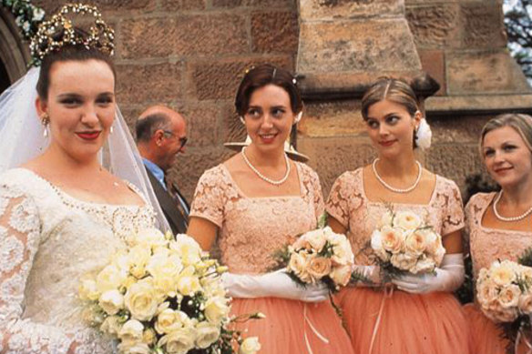 Muriel and the bridesmaids from hell in Muriel's Wedding.