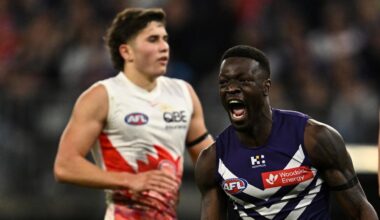 AFL results 2026, Fremantle Dockers vs Sydney Swans, Round 18