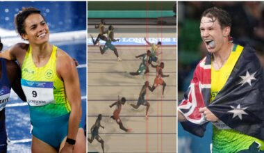 ‘That’s nuts!’: Aussie sprint king and queen crowned as records tumble in Comm Games epics