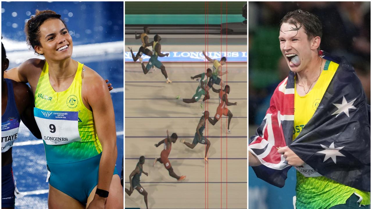 ‘That’s nuts!’: Aussie sprint king and queen crowned as records tumble in Comm Games epics