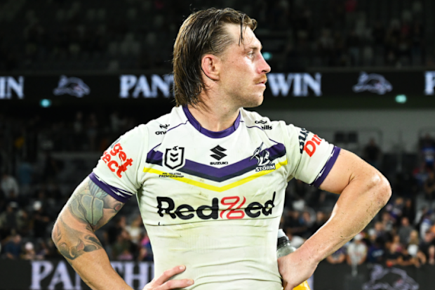 Cameron Munster reacts after losing to the Panthers.