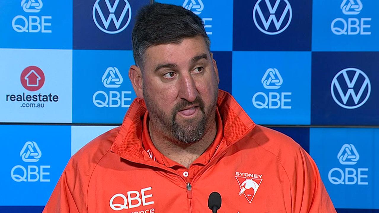 AFL 2026: Dean Cox press conference, video, Sydney Swans loss to Fremantle, latest news