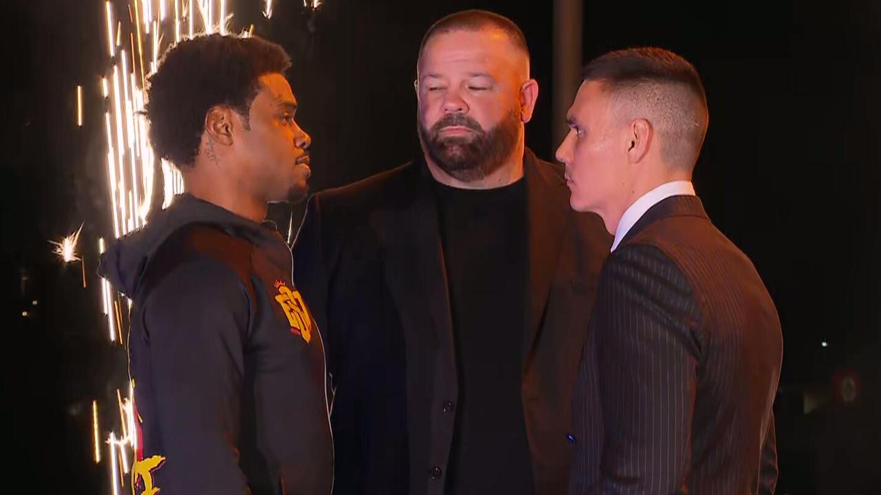 Boxing 2026: Tim Tszyu shifts to middleweight, says Errol Spence Jr rattled in Sydney face-off at Grand Arrivals event