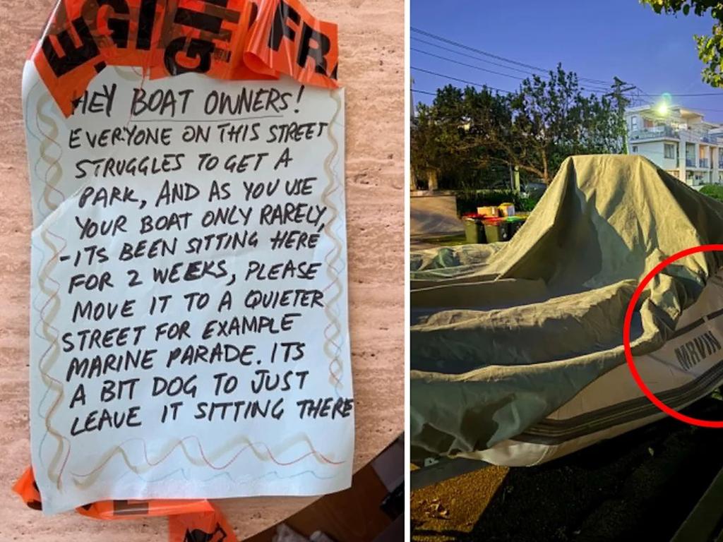 Boat parked on Australian suburban street ‘is legal’