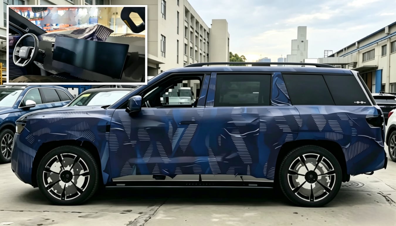 BYD FCB Ti9 leaks interior featuring group's first continuous screen layout ahead of 2H launch