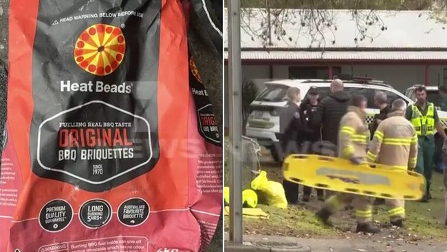 A man has died after burning heat beads indoors at a SA regional home.