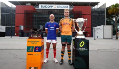 LIVE: Wallabies double strike builds lead over France in Brisbane