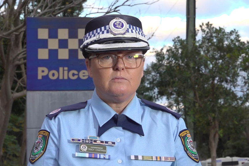 Acting Assistant Commissioner Tracy Chapman talks to the media after a man died following a pursuit