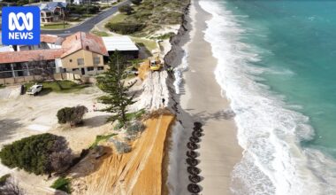 Lancelin residents try to self-fund sea wall to stop imminent erosion