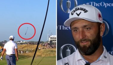 PGA Tour 2026, The British Open Championship: Jon Rahm given warning for throwing his club, video, press conference, reaction