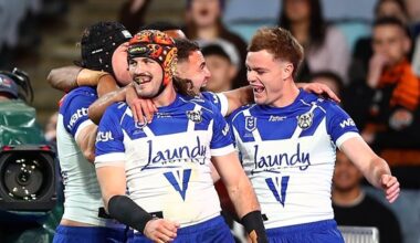 NRL 2026, live blog, round 20, Bulldogs, Wests Tigers, Raiders, Rabbitohs, Warriors, Dragons, match highlights, injuries, coaches media conferences