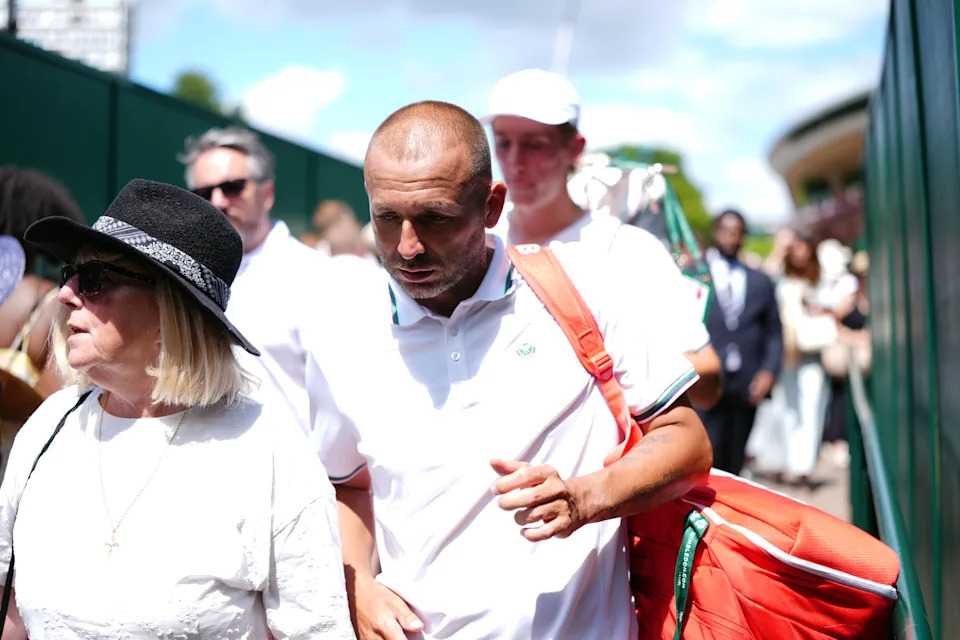 Seen here, British tennis star Dan Evans at Wimbledon