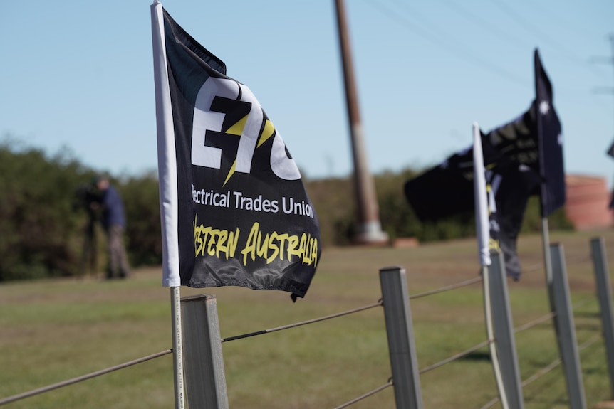 Electrical Trades Union flag.