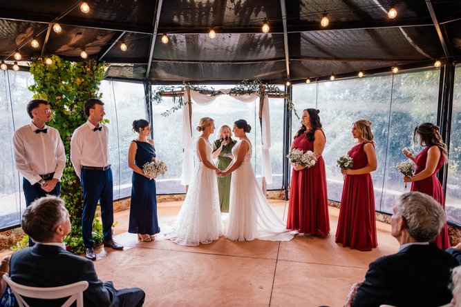 Natasha and Georgie's Darlington Estate wedding.