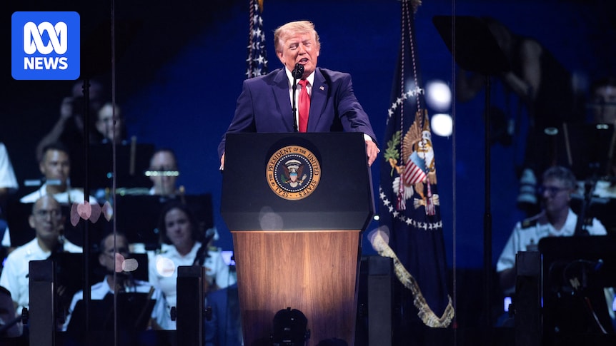 Trump commemorates 250th US Independence Day after storms force evacuation of National Mall
