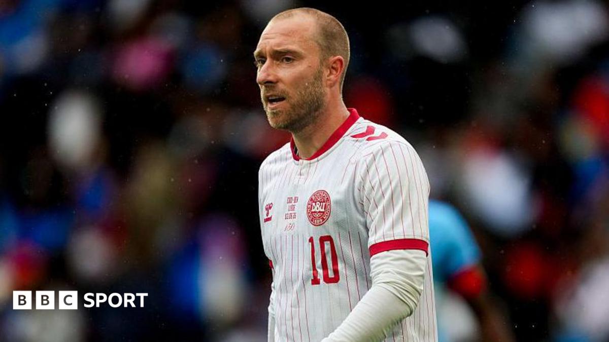 Christian Eriksen playing for Denmark