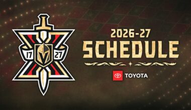 NHL Announces 2026-27 Schedule Featuring Golden Knights 10th Season