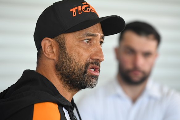 Benji Marshall has had plenty to deal with in his third season as Wests Tigers coach.