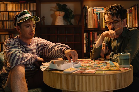 Laurie Kynaston (left) and Alex Lawther in Leonard & Hungry Paul.