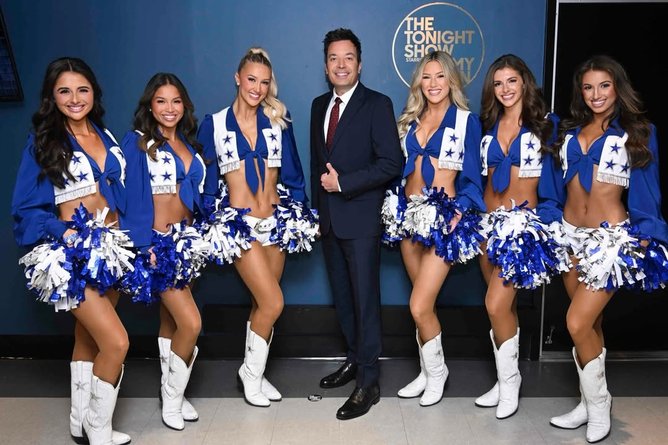 Perth dancer Faith Ward, who is living her dream life as a Dallas Cowboys cheerleader, appeared on The Tonight Show with Jimmy Fallon.