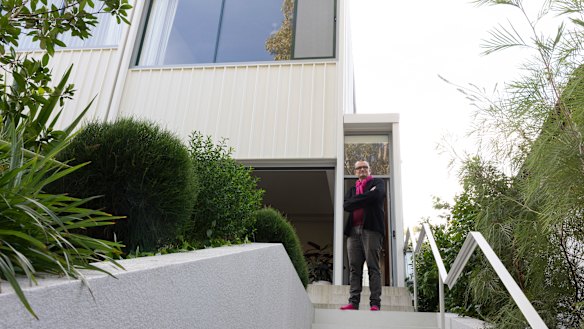 Architect Phillip Arnold at a home shortlisted in 2026 NSW Architecture Awards for multi-residential architecture. 