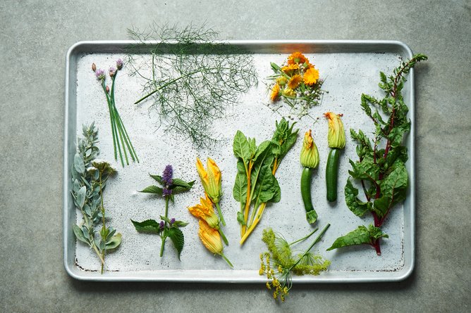Seasonal vegetable plate.